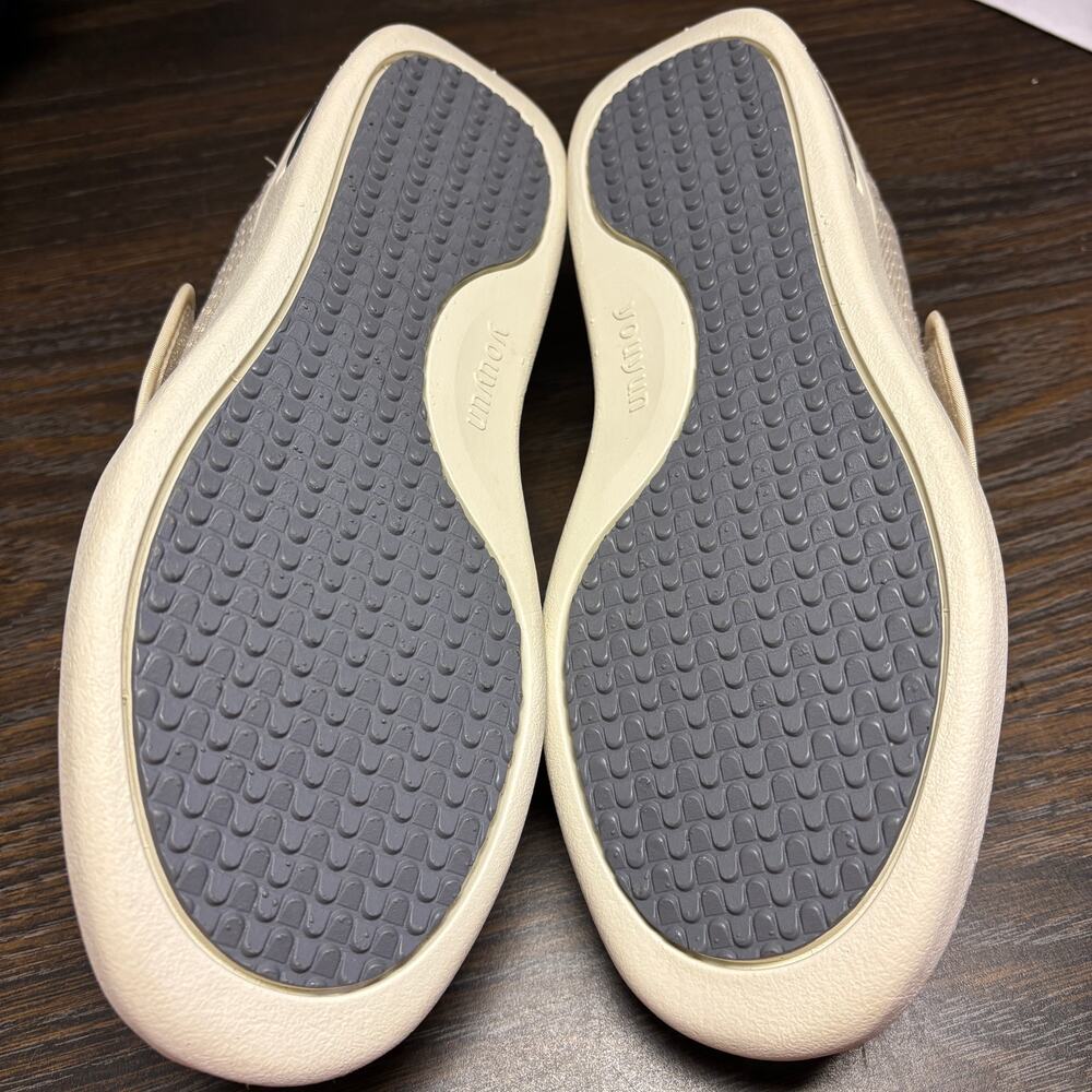 Youyun Diabetic Slip-on Walking Shoes W8.5 M7.5 Beige Memory Foam Sneakers - Picture 7 of 9